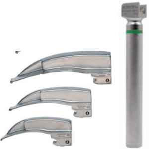 Integrated Fibre Optic McIntosh Paediatric Laryngoscope 3-Blade Set