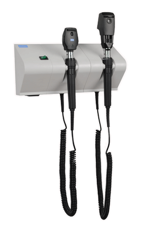 Wall Mounted Diagnostic Set With Otoscope, Ophthalmoscope - DW1010